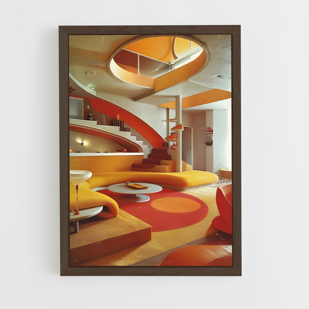 Poster Space Lounge – affiche Espace rétro (vue 5)